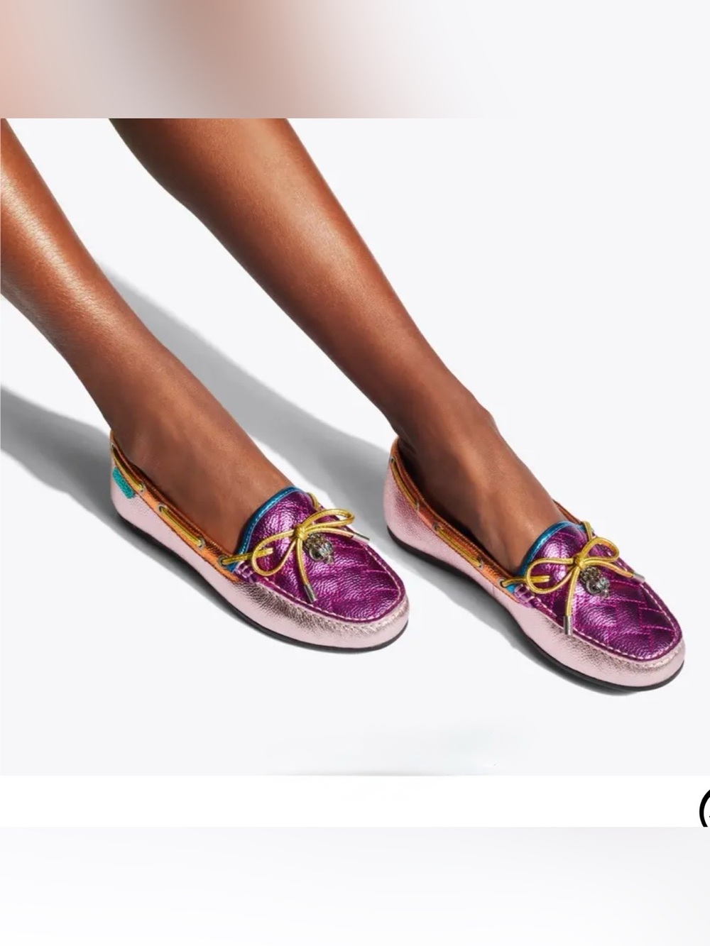 KURT GEIGER LONDON EAGLE MOCCASIN LOAFER MULTICOLOR SUZE 8.5